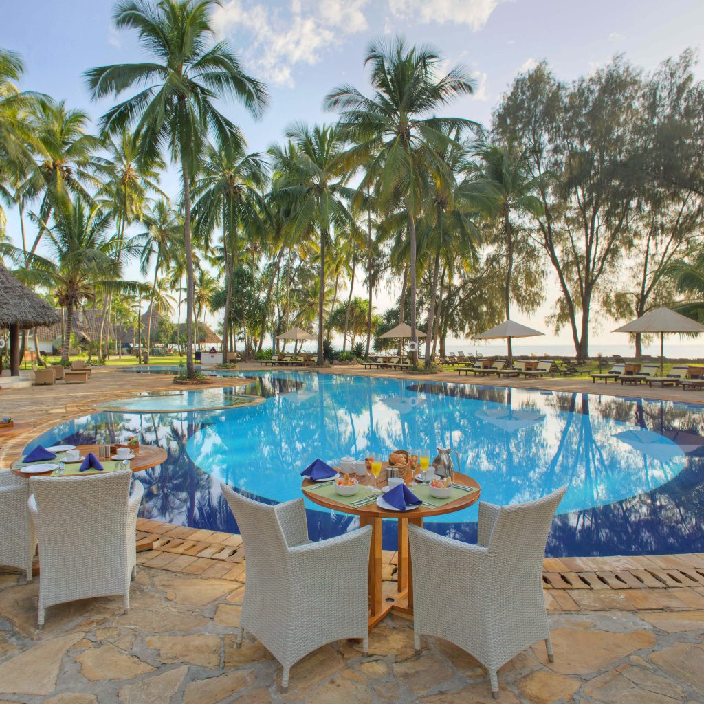 Main Swimming Pool area at Bluebay Zanzibar