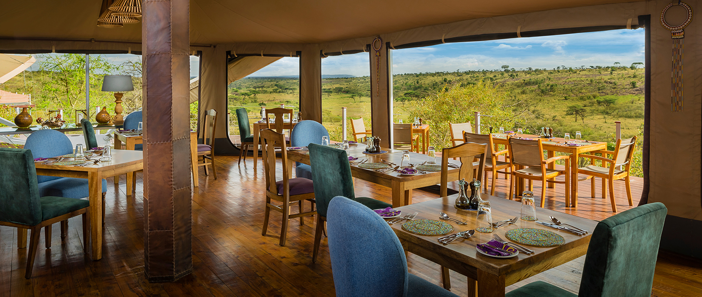 Dining at Mahali Mzuri