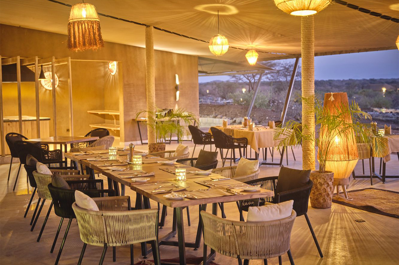 Surana Buffalo springs restaurant,dining area