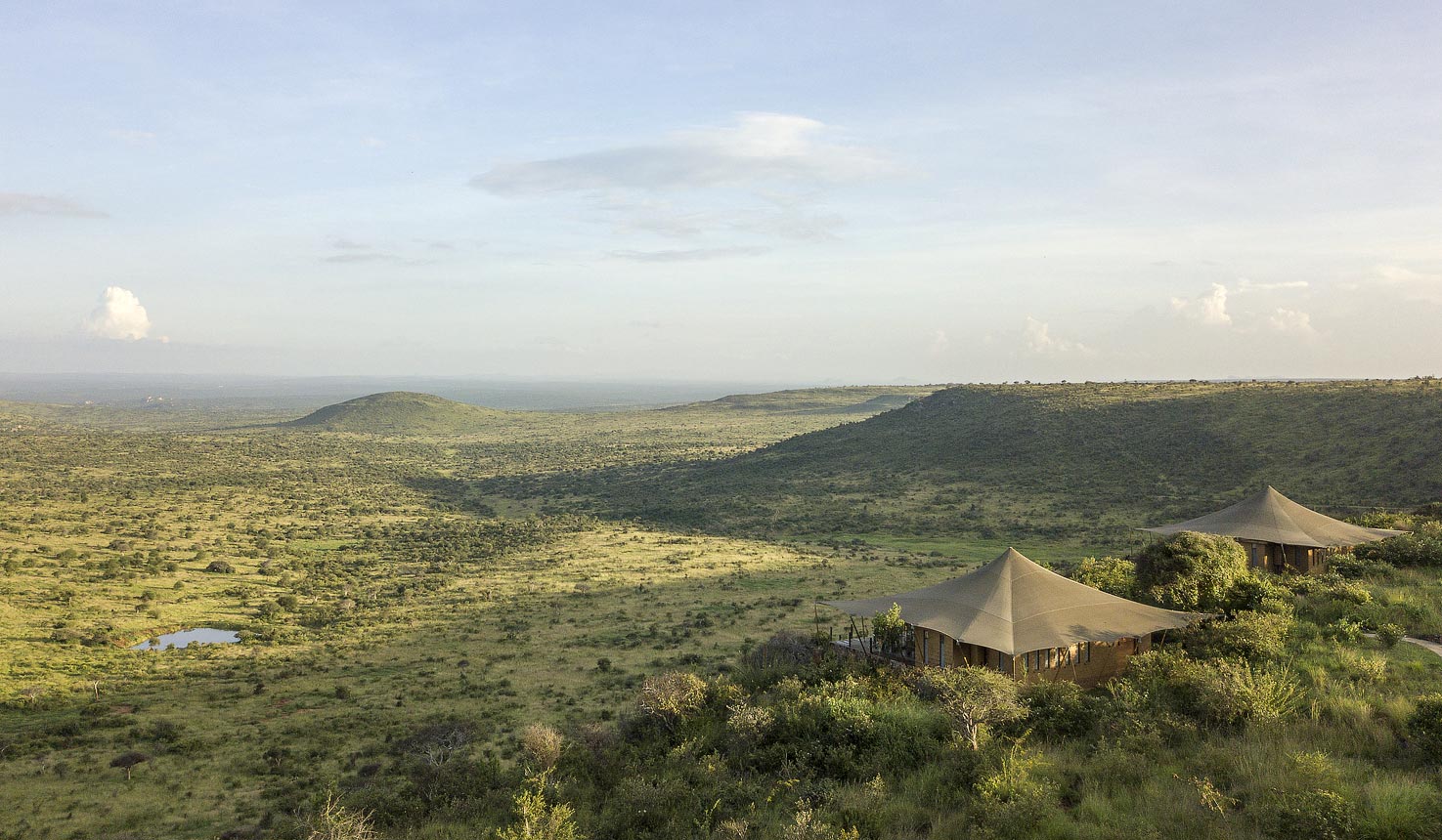 Loisaba Lodo Springs and the Conservancy aerial shot
