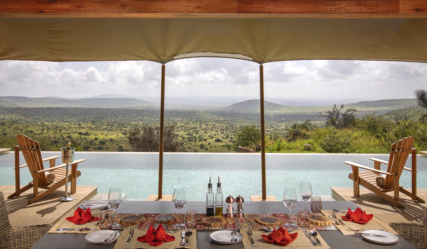 Dining at Loisaba Lodo Springs