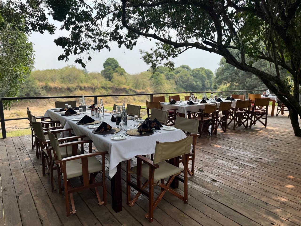 Dining at Enkakenya Camp