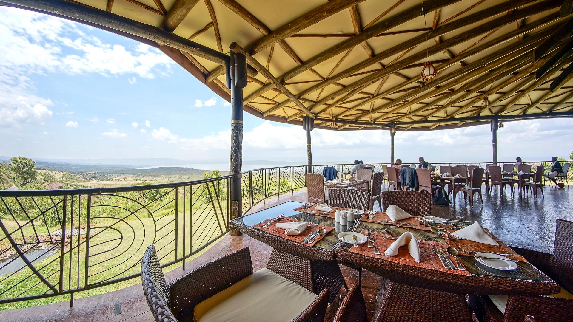 Dining at Lake Nakuru Sopa Lodge