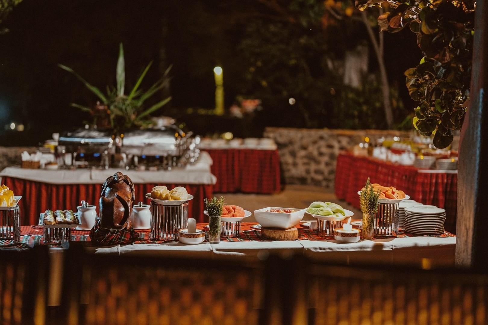 Dining at Amboseli Serena Safari Lodge
