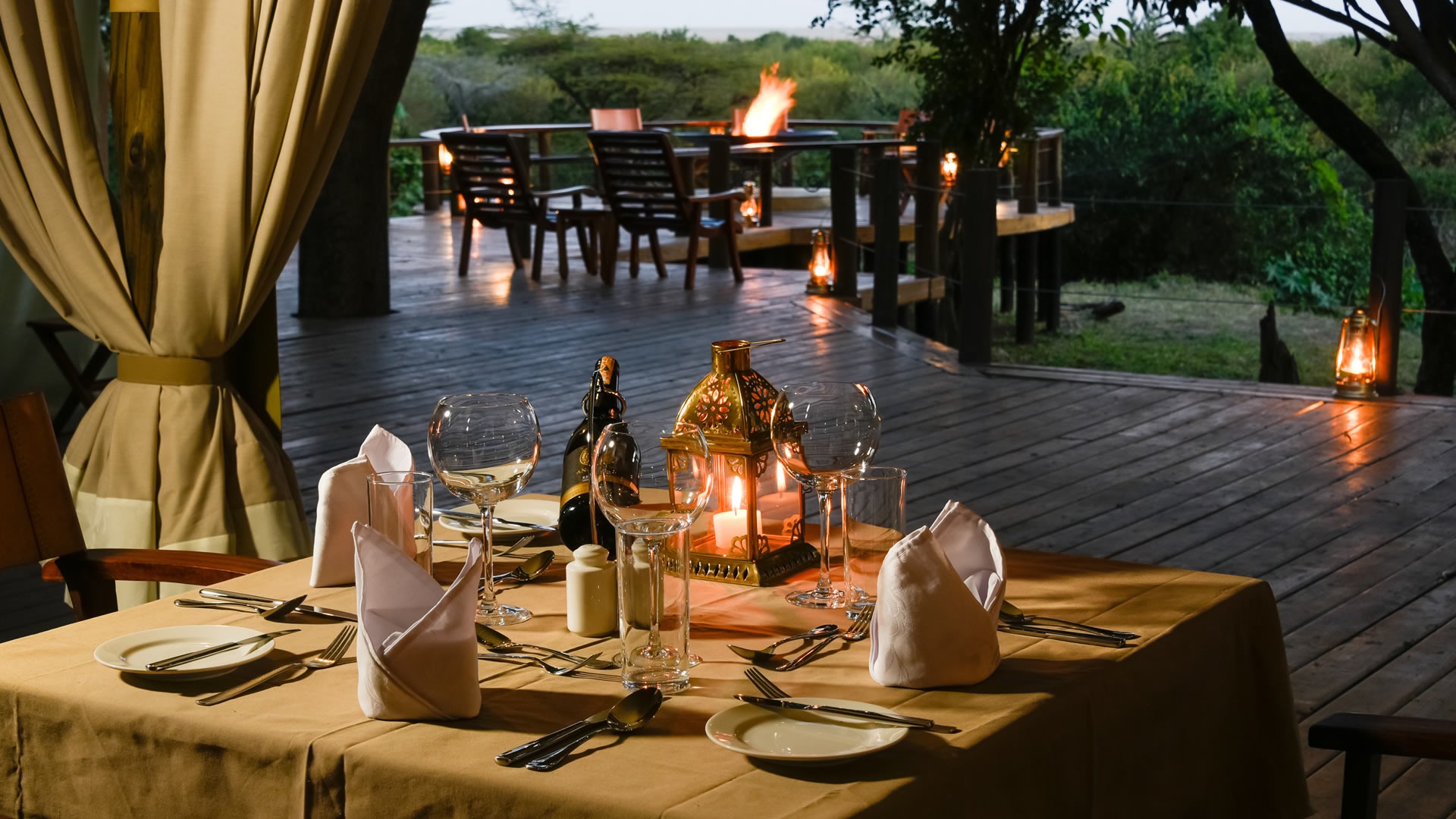Dining at Ilkeliani Camp