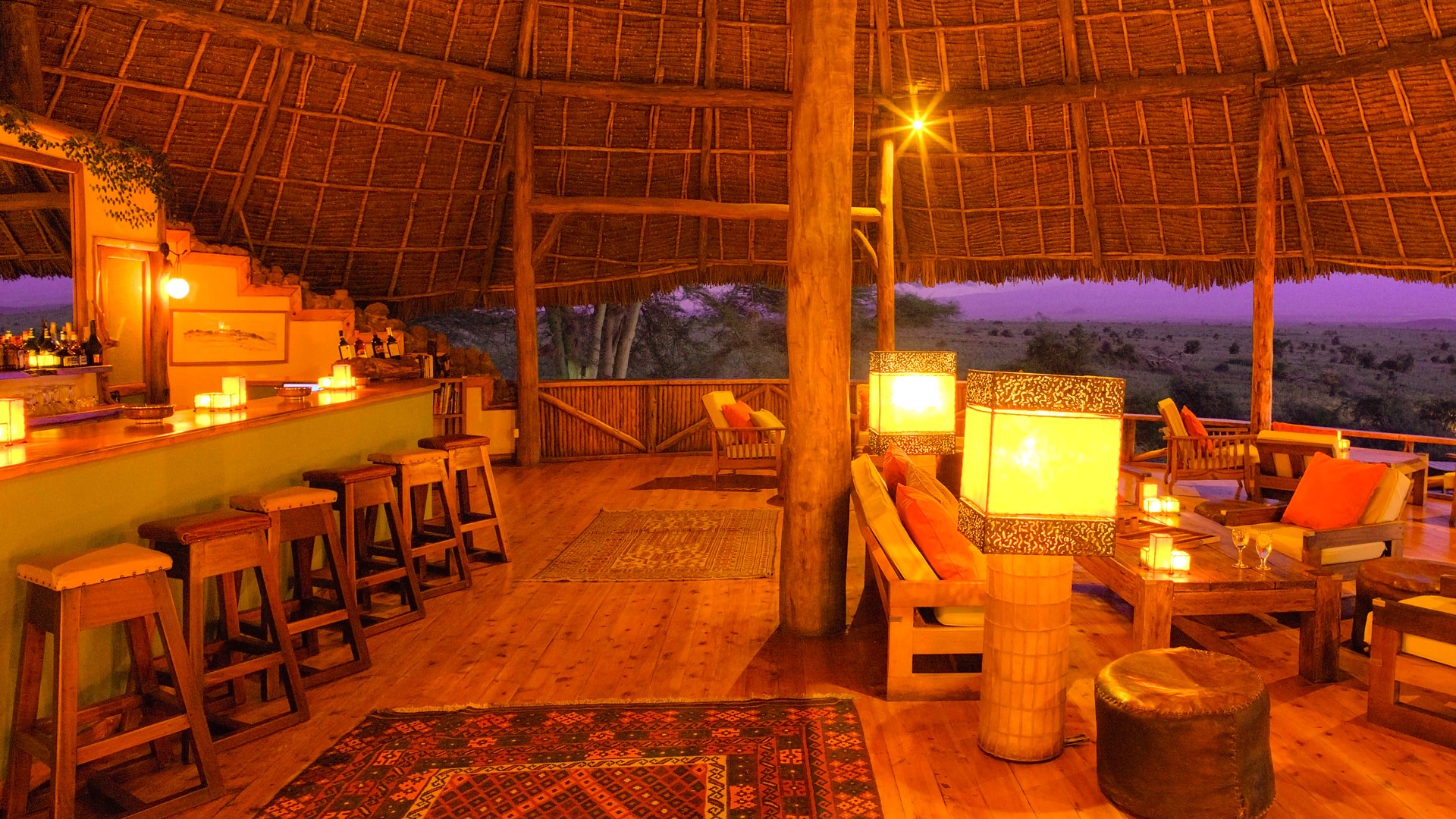 Dining at Tortilis Camp, Amboseli