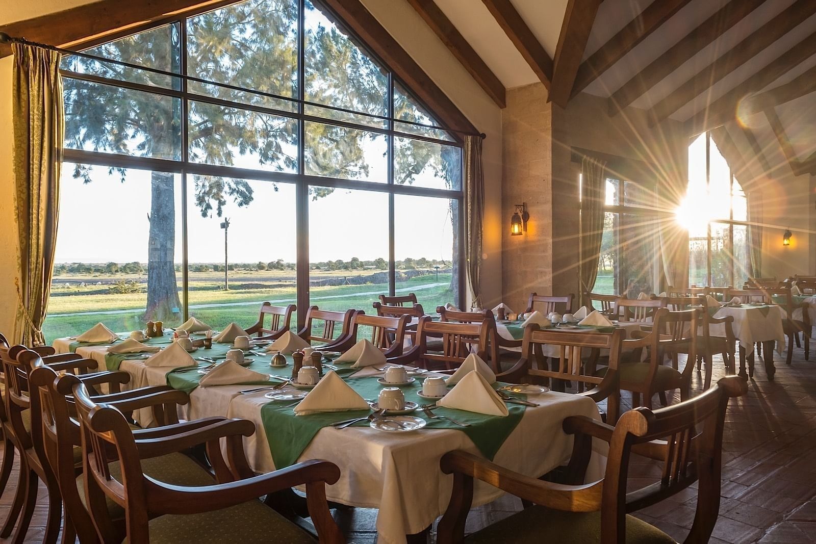 Dining at Sweetwaters Serena Camp