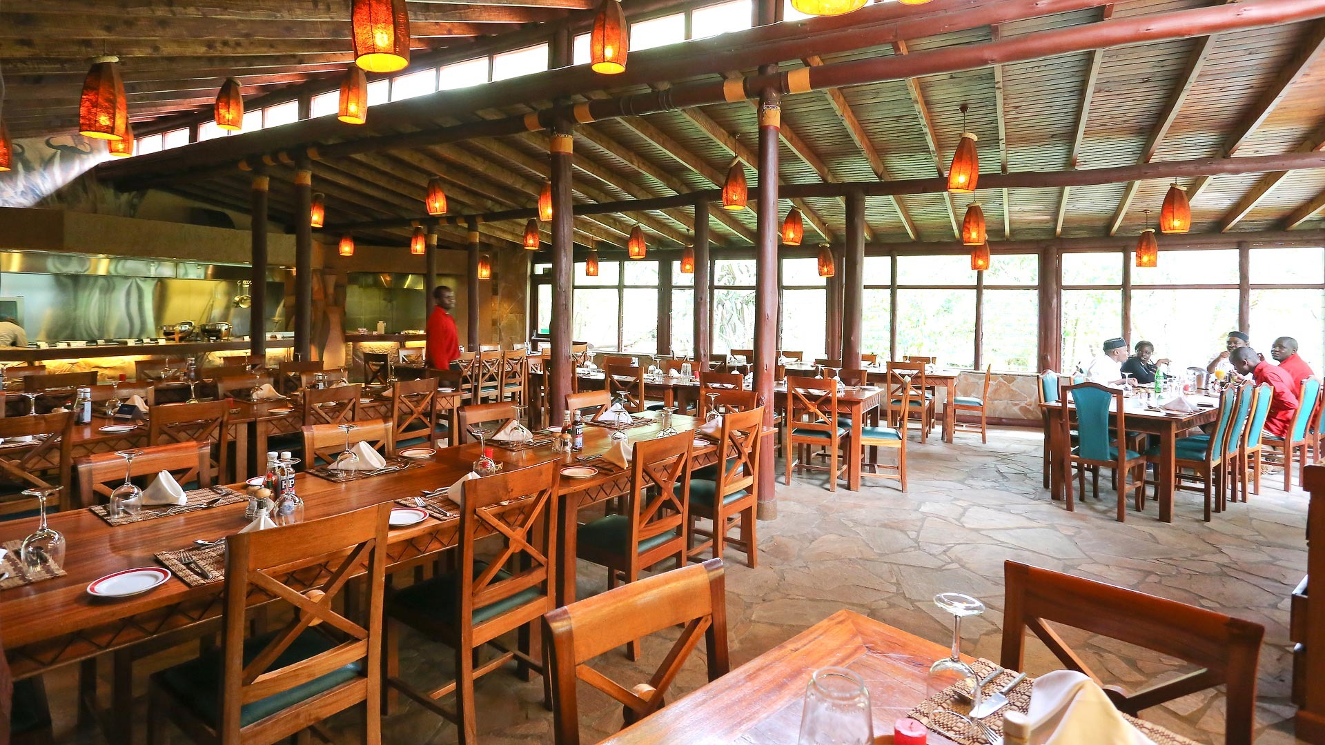 Dining at Sarova Mara Game Camp