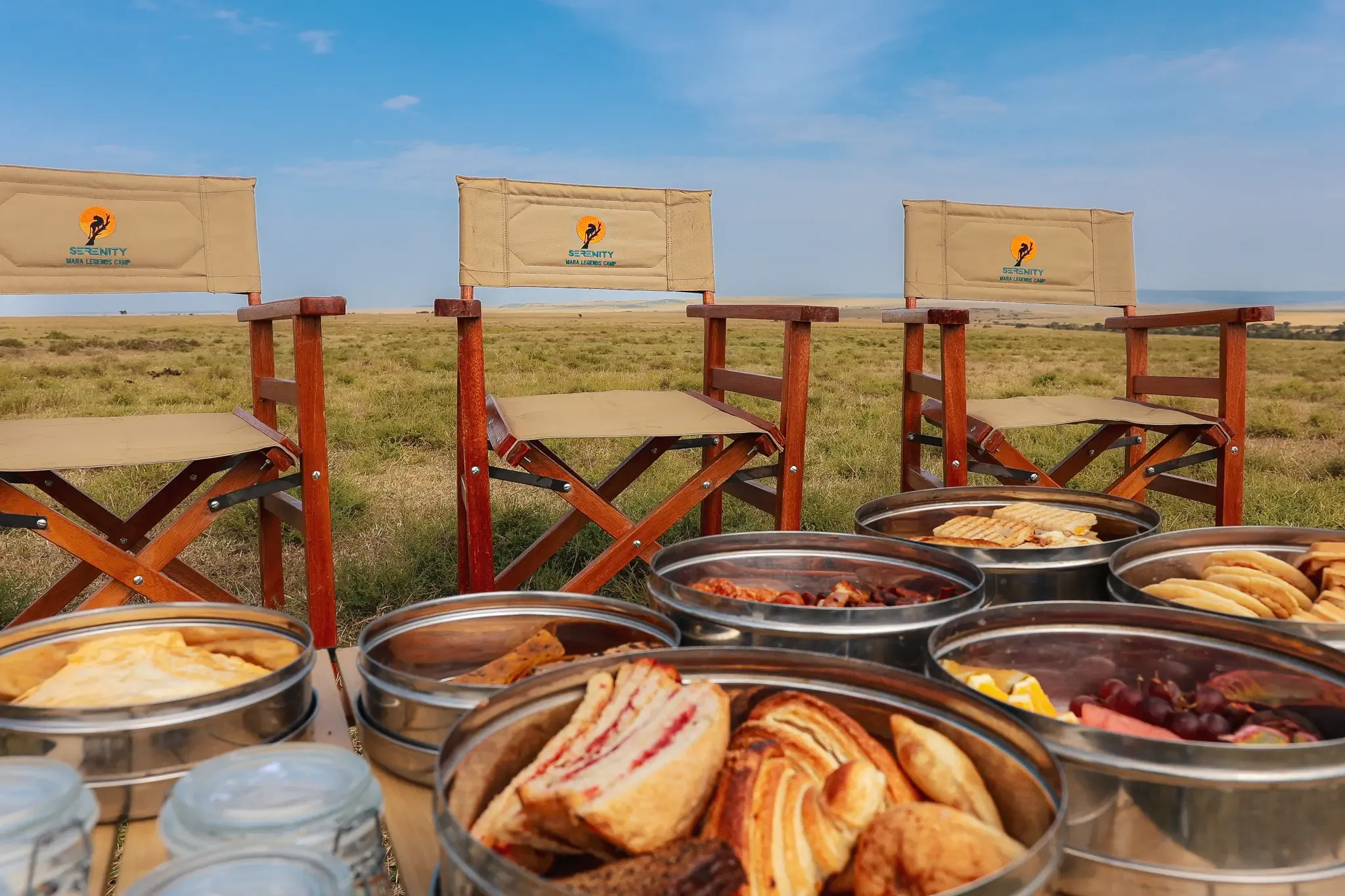 Dining at Serenity Mara Legends Camp