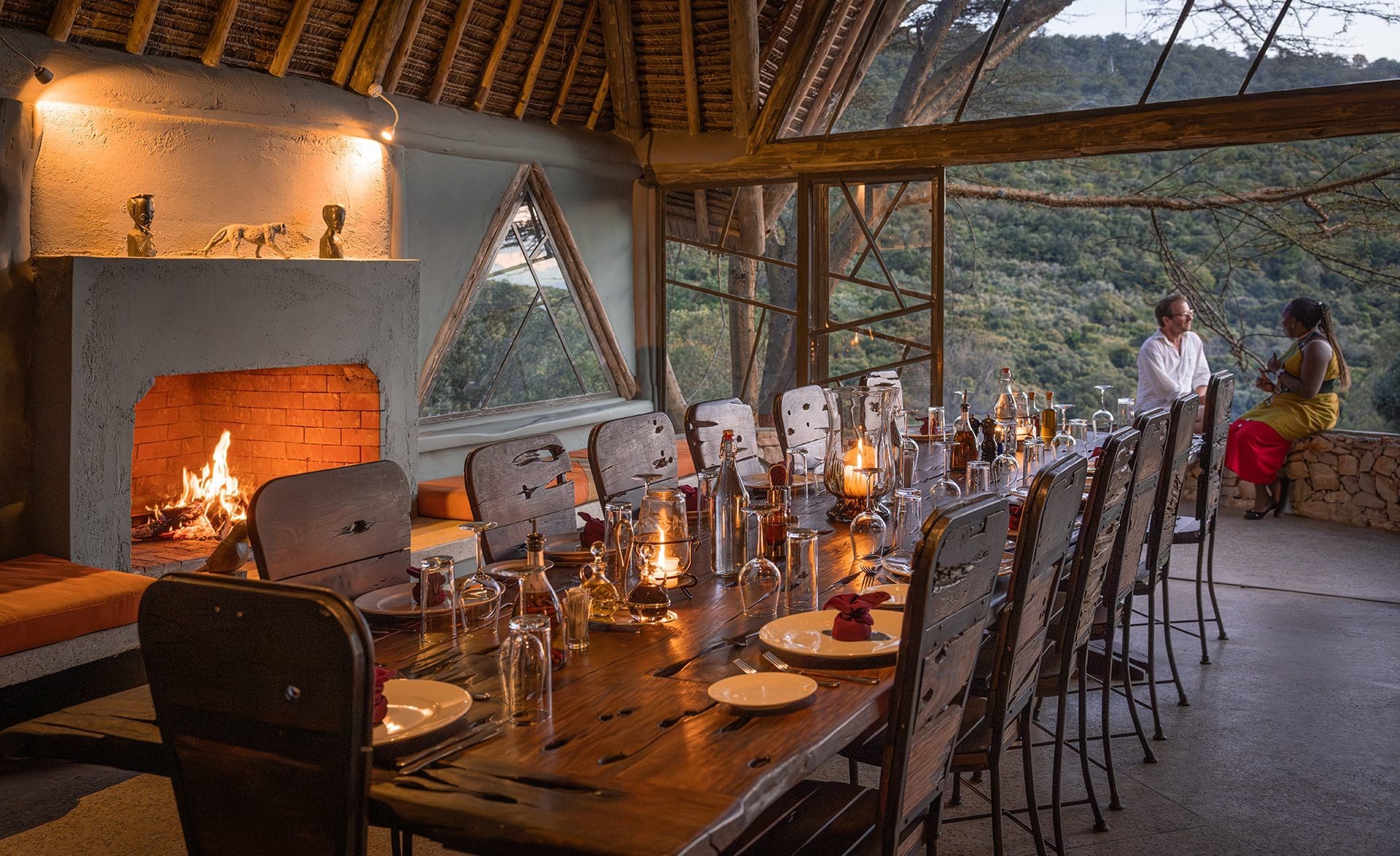 Dining at Saruni Mara