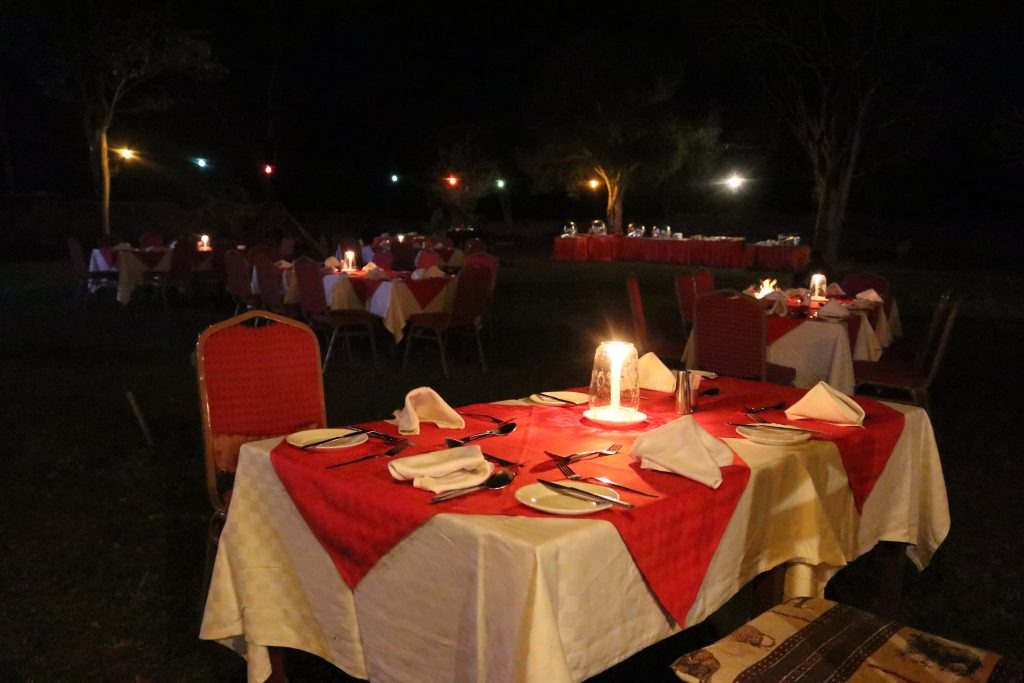 Dining at Ngulia Safari Lodge