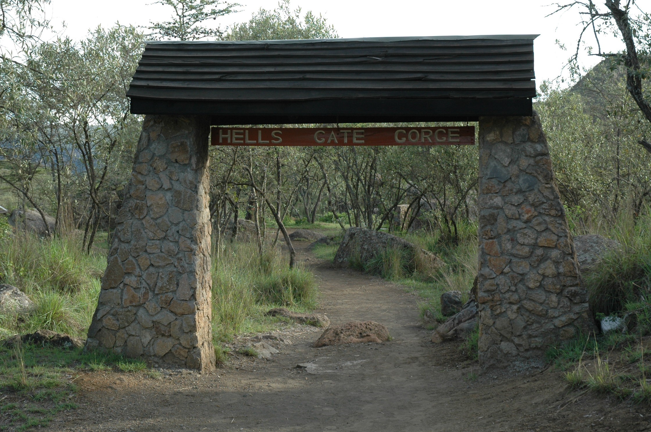 Hell's Gate National Park Twelve kilometres away