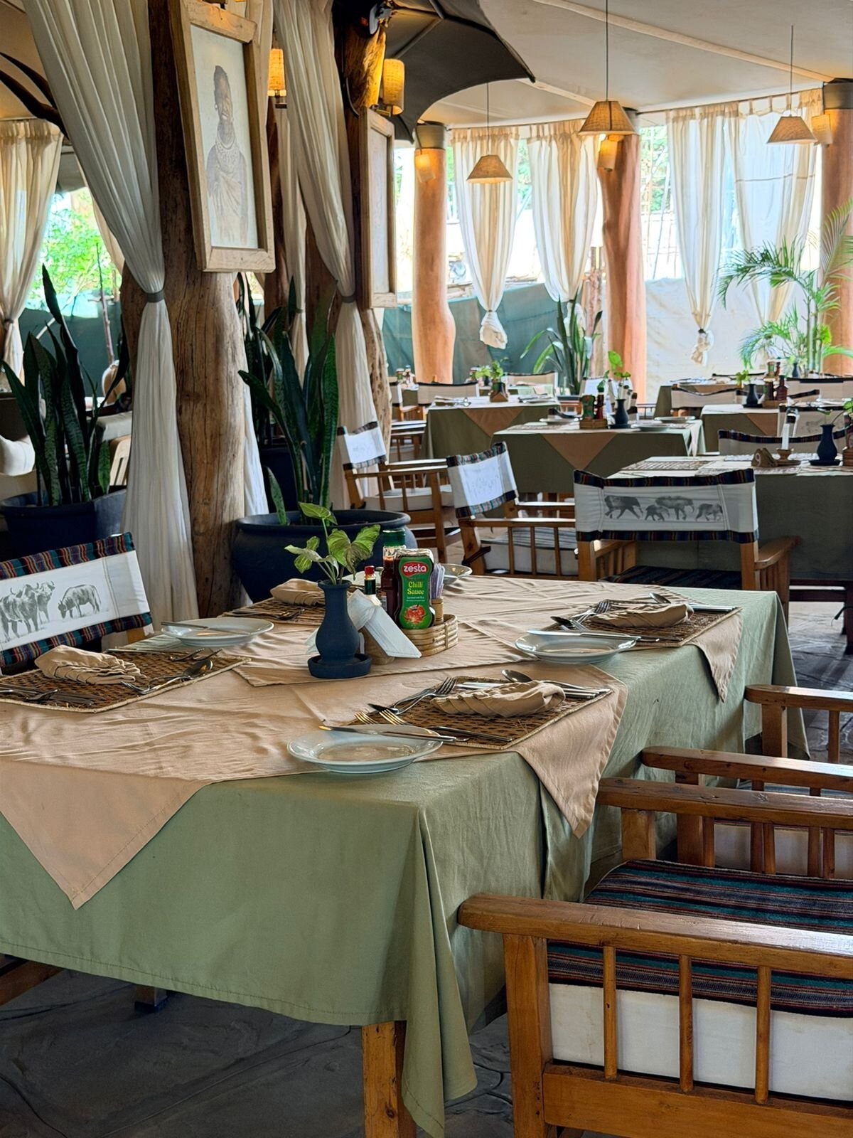 Dining at Kibo Safari Camp