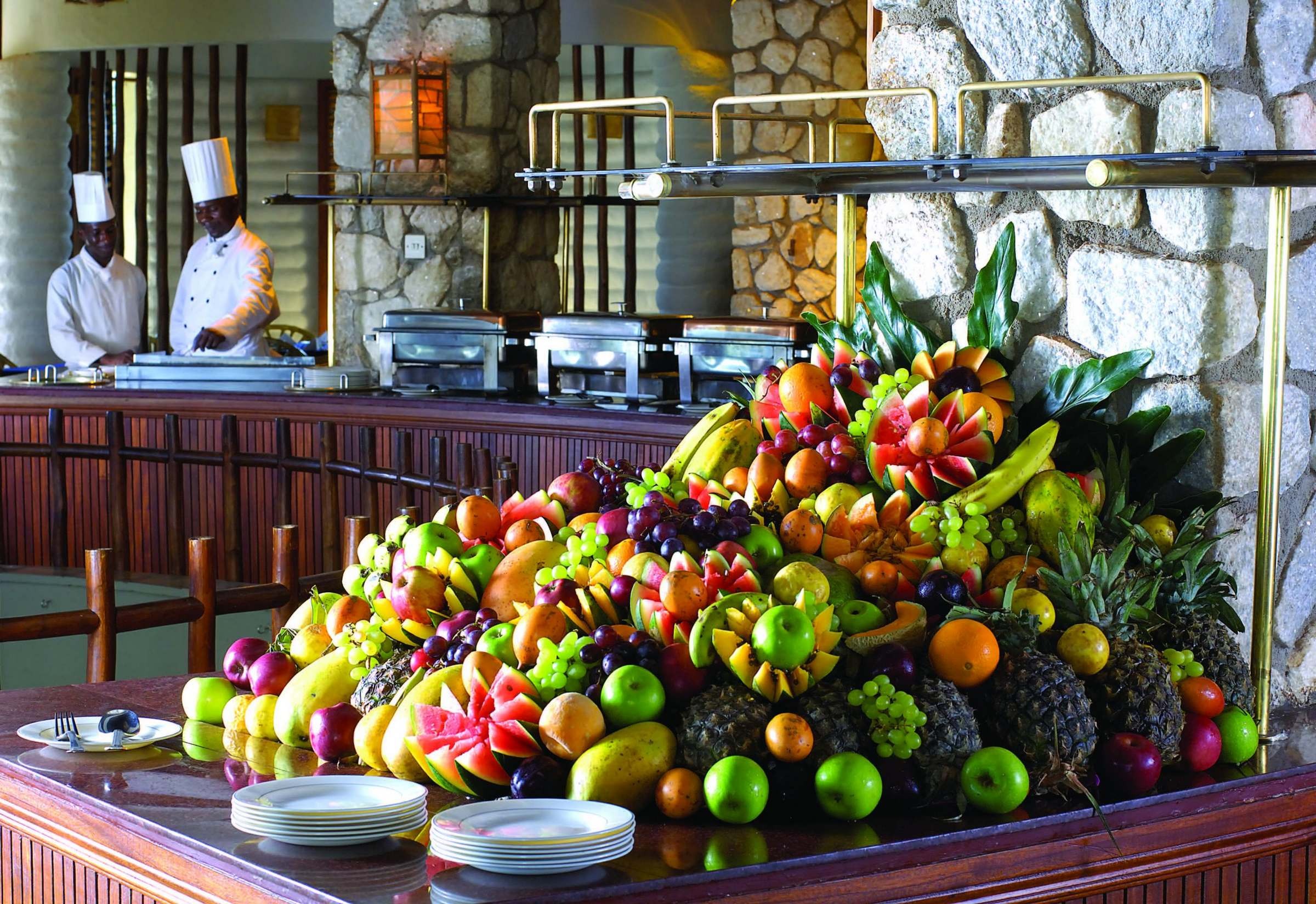 Dining at Salt Lick Safari Lodge, Taita Hills